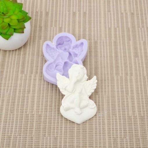 Molde de silicone anjo 6x8x1,5cm LG