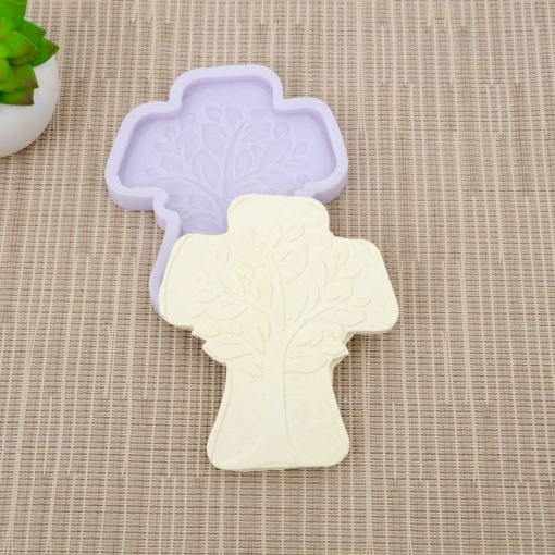 Molde de silicone anjo árvore 9,5x11x1cm LG