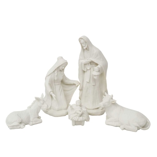 Presépio em Marfinite para Pintar 5 peças 25,5cm LG