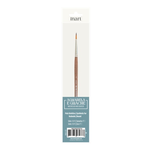 Pincel para Aguarela Redondo INART 1097r nº 2