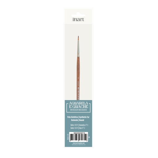 Pincel para Aguarela Redondo INART 1097r nº 0