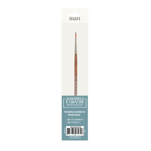 Pincel para Aguarela Redondo INART 1097r nº 1
