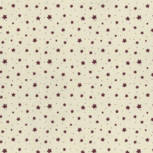 Feltro 30x40cm 1mm Estrelas Branco/vermelho STAFIL