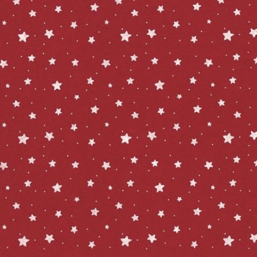 Feltro 30x40cm 1mm Estrelas Vermelho/branco STAFIL