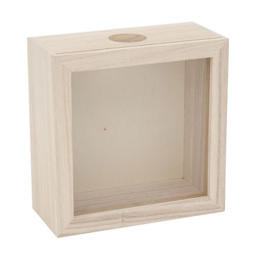 Quadro de Madeira para Rolhas de Cortiça 17x9x17cm