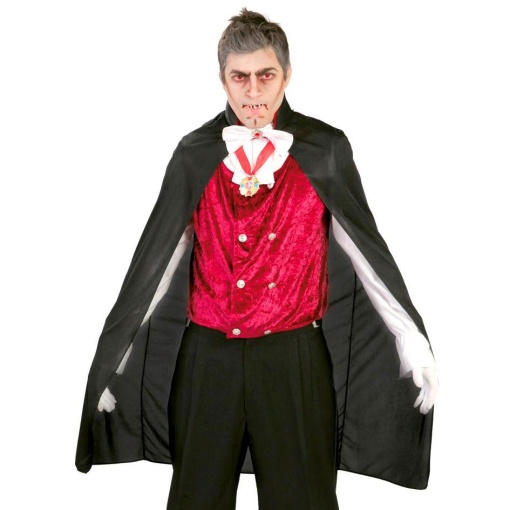 Capa de Vampiro Adulto 110cm Preta