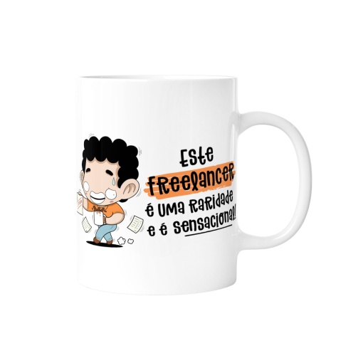 Caneca MALASANA "Freelancer" Laranja
