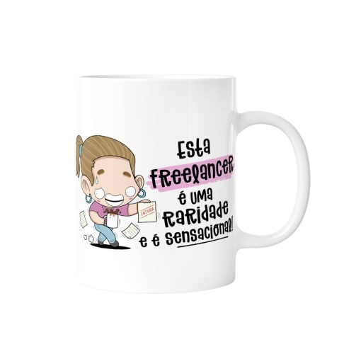Caneca MALASANA "Freelancer" Rosa