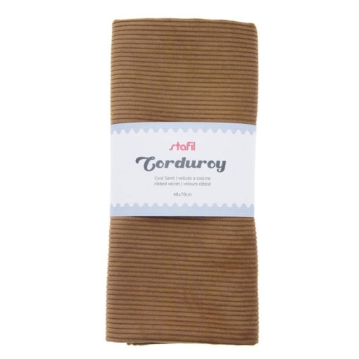Tecido Bombazine STAFIL Corduroy Camel 48x70cm