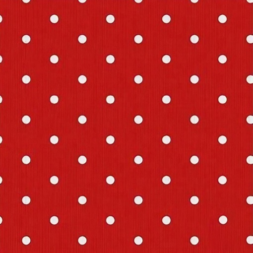 Tecido HILOGAR Vintage Sewing Stash Pintinhas Vermelho/Branco 1x1,10m