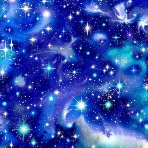 Tecido HILOGAR The Final Frontier Estrelas Azul 1x1,10m