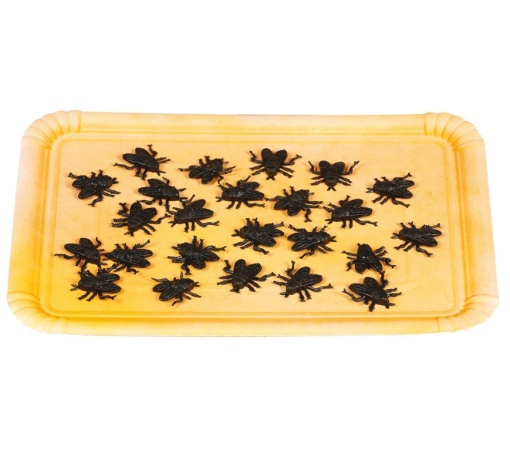 Moscas de plástico 2,5cm (24 unidades)