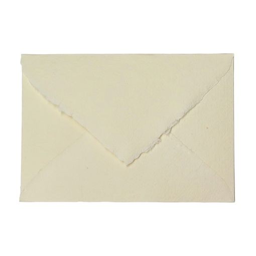 Envelope Algodão Barbado SIMPLY B6 120x175mm Creme 5 unidades