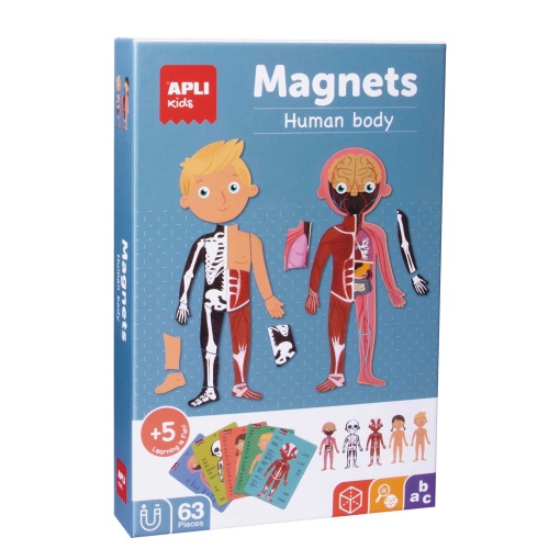 Magnets o corpo humano 63 peças APLI Kids