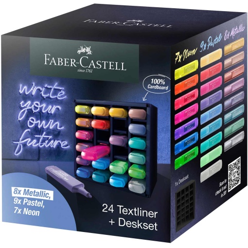 Sublinhadores Fluorescentes FABER-CASTELL Textliner 46 24 Cores