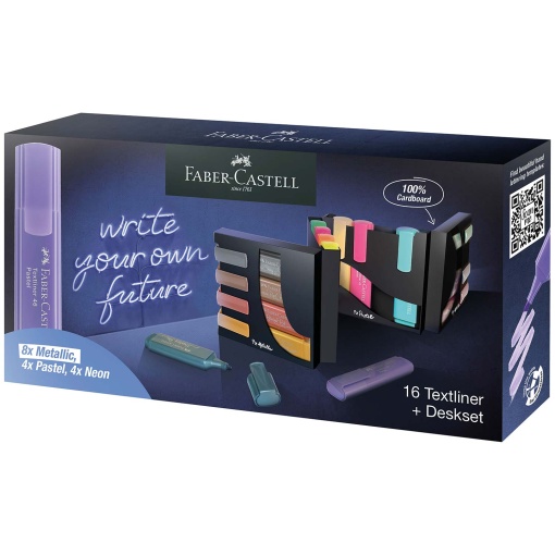 Sublinhadores Fluorescentes FABER-CASTELL Textliner 46 16 Cores