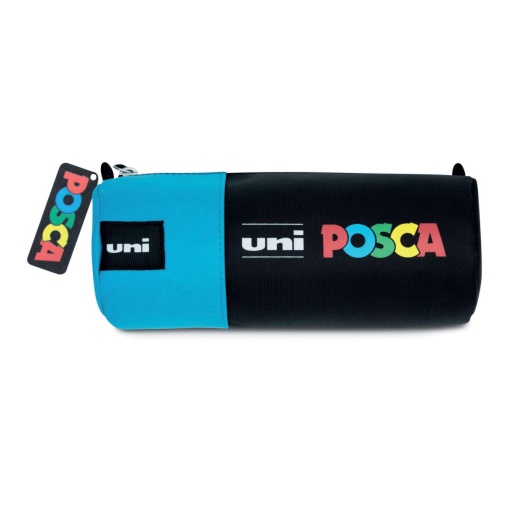 Marcador UNI Posca Pc-5m médio 1,8-2,5mm estojo preto/azul com 12