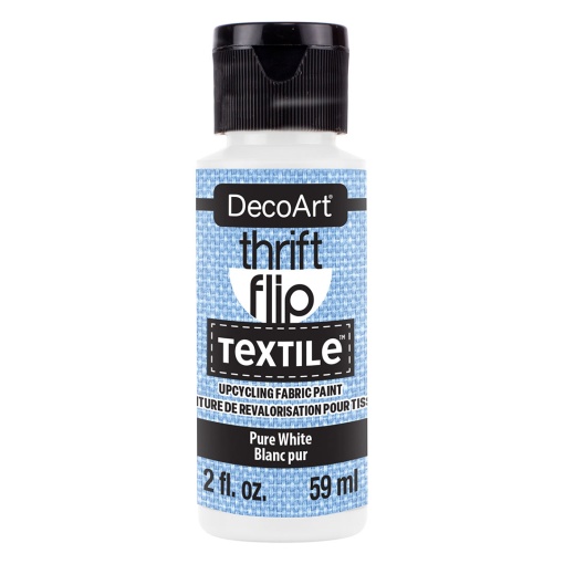 Tinta para Tecido DECOART Thrift Flip TEXTILE Branco 59ml DTFP101-30