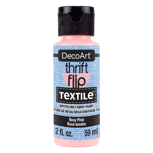 Tinta para Tecido DECOART Thrift Flip TEXTILE Rosa Claro 59ml DTFP102-30