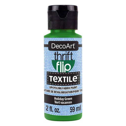 Tinta para Tecido DECOART Thrift Flip TEXTILE Verde 59ml DTFP109-30
