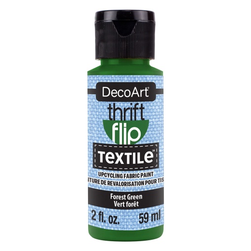 Tinta para Tecido DECOART Thrift Flip TEXTILE Verde Floresta 59ml DTFP110-30