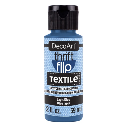 Tinta para Tecido DECOART Thrift Flip TEXTILE Azul Lápis 59ml DTFP113-30