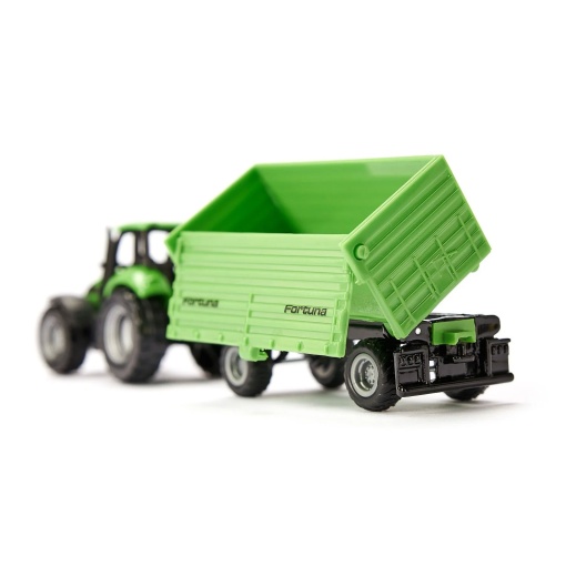 Trator Deutz Fahr com Reboque Miniatura SIKU