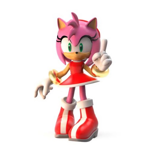 Super SONIC Amy Rose Miniatura BULLYLAND