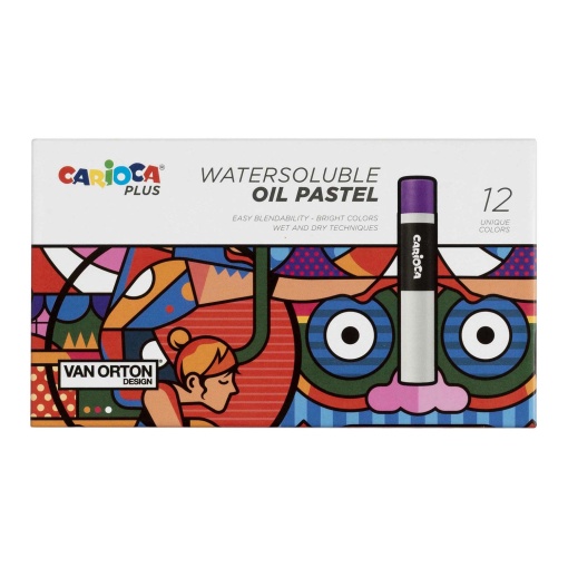Pastel de Óleo CARIOCA Plus Caixa com 12 unidades