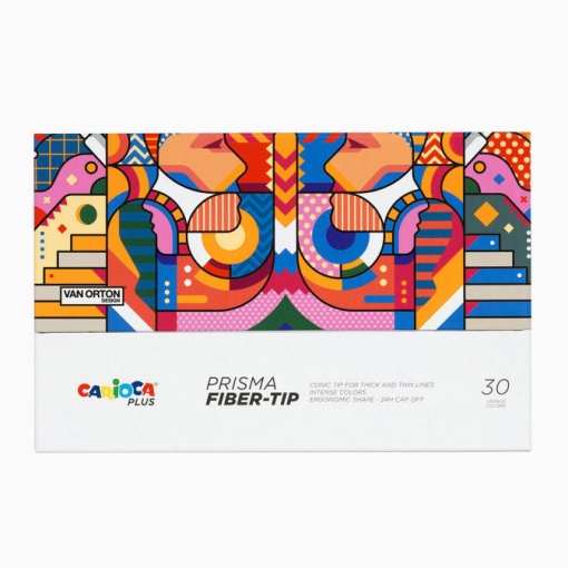 Marcadores CARIOCA Plus caixa premium com 30