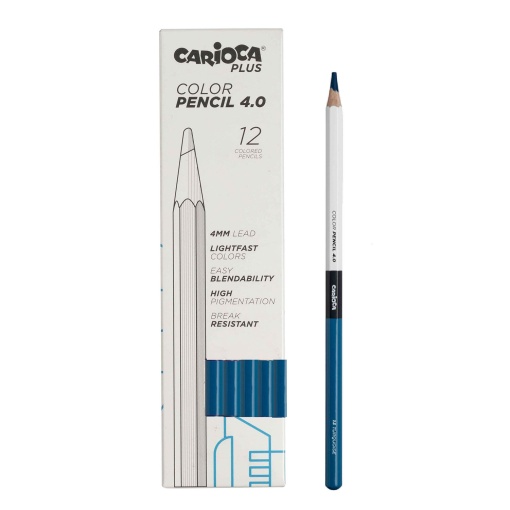 Lápis de Cor CARIOCA Plus 4.0 Azul 18