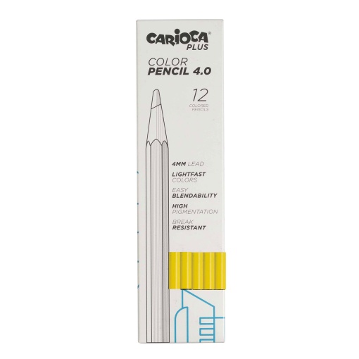 Lápis de Cor CARIOCA Plus 4.0 Amarelo 05
