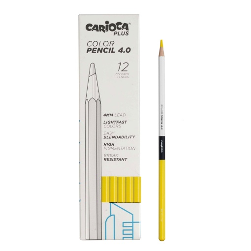 Lápis de Cor CARIOCA Plus 4.0 Amarelo 05