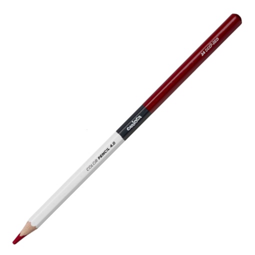 Lápis de Cor CARIOCA Plus 4.0 Vermelho Profundo 24