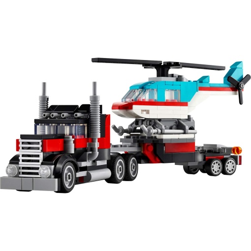 LEGO Creator 3-in-1 Camião de Plataforma com Helicóptero 31146