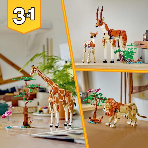 LEGO Creator 3-in-1 Animais Selvagens do Safari 31150