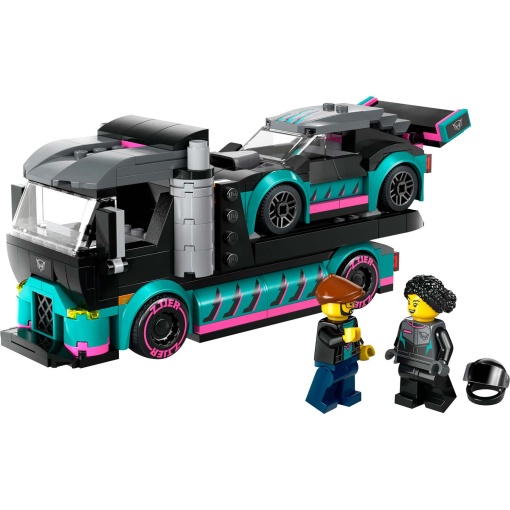 LEGO City Carro de Corrida e Camião de Transporte de Carros 60406