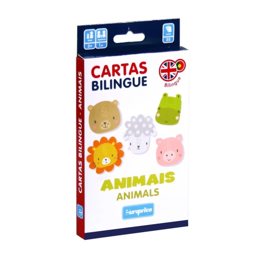 Cartas Bilingue - Animais EUROPRICE