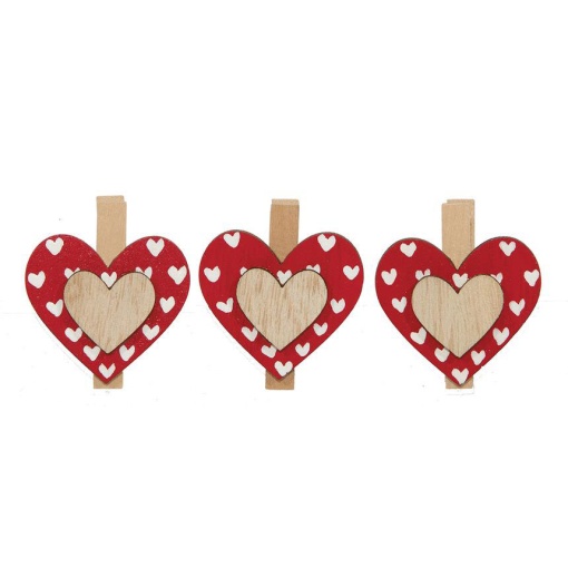 Mola Coração Vermelho kraft 4,5x4cm MP com 9 unidades