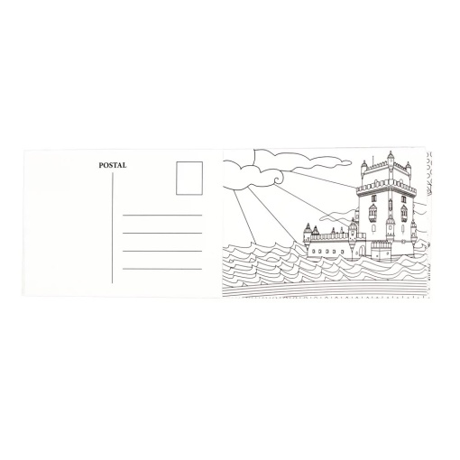 Postais para colorir - Paisagens EUROPRICE