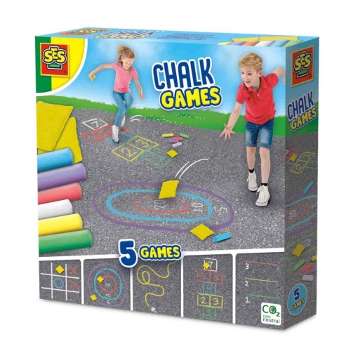Jogos com Giz 5 em 1 SES CREATIVE OUTDOOR