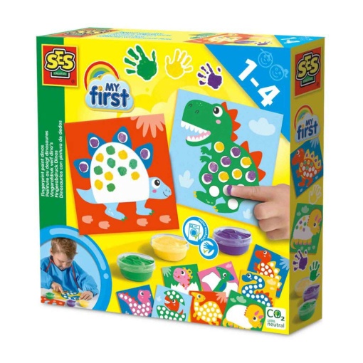 Pintar com Dedos Dinossauros SES CREATIVE My First
