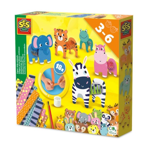 Animais com Tiras de Papel SES CREATIVE Hobby