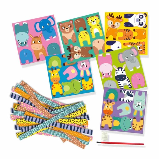 Animais com Tiras de Papel SES CREATIVE Hobby