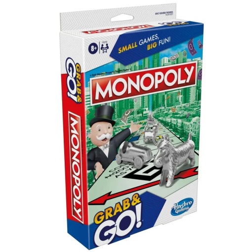 Monopoly de viagem HASBRO Gaming Grab & GO