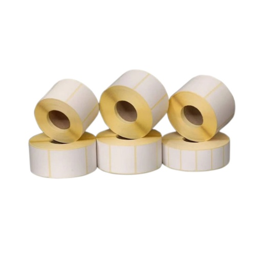 Etiquetas Térmicas em Rolo 57x32x25mm Sem Capa Branco milheiro
