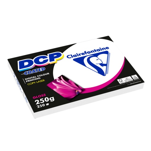 Papel Fotocópia Glossy A4 250g CLAIREFONTAINE Color DCP Dupla Face 250 folhas