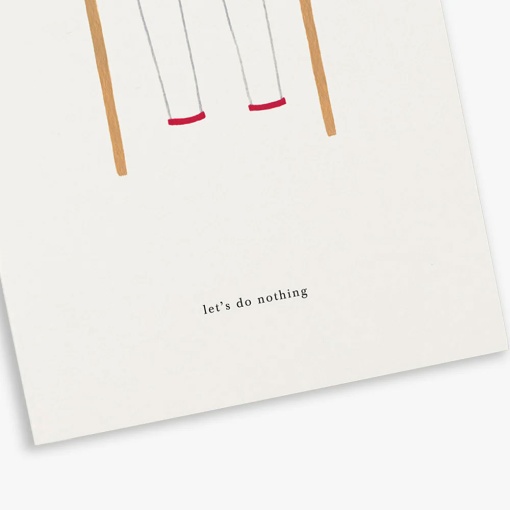 Postal KARTOTEK Swing Set "Let's Do Nothing"