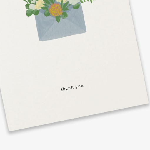 Postal KARTOTEK Flower Envelope "Thank You"