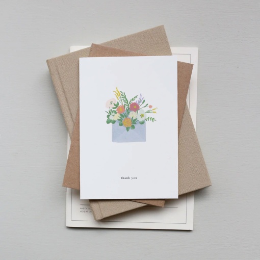 Postal KARTOTEK Flower Envelope "Thank You"